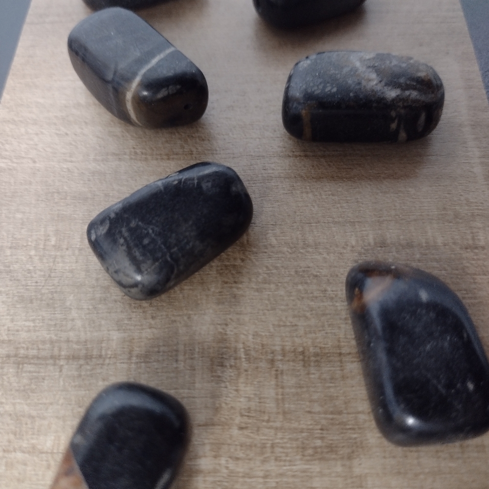 Picasso marble beads - Picture 5 of 7